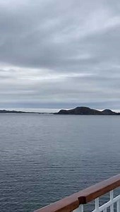 MS Nordkapp entering the Arctic, passing the Arctic Circle Globe. Sound on 📢 | Hurtigruten