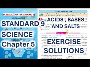 Class 9 Science Chapter 5 – Acids, Bases and Salts Exercise Solutions | Maharashtra Board SSC