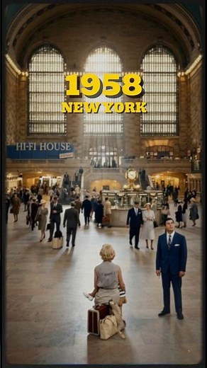 New York's Grand Central, 1958 – Archival Restored Footage