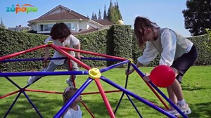 Zupapa 10FT Dome Climber, Supports 1000LBS Outdoor Playset, Upgraded Decagonal Geo Dome Climber and Easy Assembly Play Equipment for Kids, Purple & Red - Walmart.com