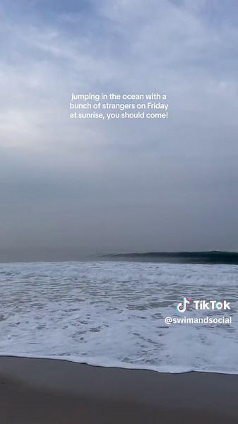 It’s really fun, we promise Manhattan & Santa Monica: 6:57am Newport & La Jolla: 6:50am details on our instagram! #sunriseswim #swimandsocial #community #southerncalifornia