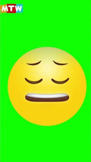 Emoji Green Screen 😑 | Attitude Face Animation | Chroma Key Shorts #greenanimation