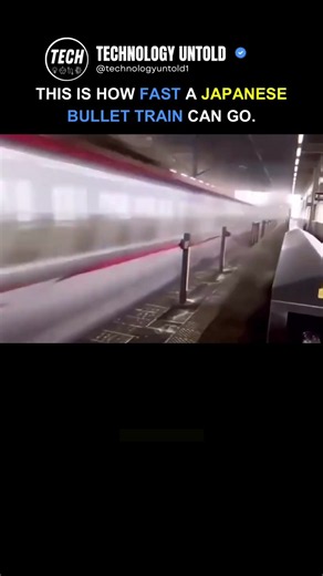 This Is How Fast Japan’s Bullet Trains Really Are #tech #shorts