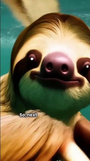 40 Minutes Underwater?! Sloths Are Secret Super Swimmers! 🦥💦 #animalfacts #viral #shorts