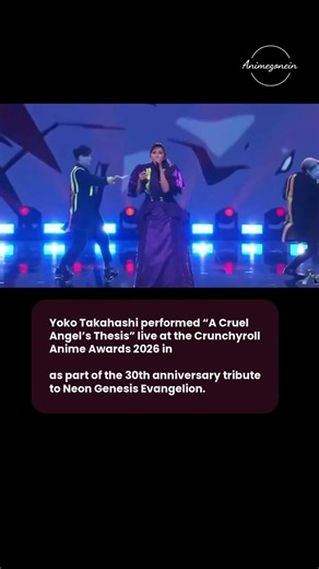 Yoko Takahasi performed at crunchyroll anine awards 2026 #anime