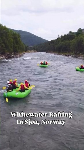 Whitewater rafting on the Sjoa River in Norway - one of the world’s most famous rafting rivers!