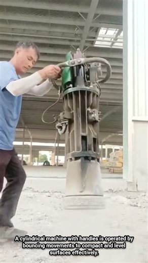 Handheld Cylindrical Compaction Machine for Ground Leveling and Soil Stabilization