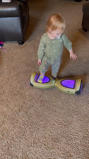 Baby Riding a Hoverboard for the First Time | Cute Baby Hoverboard Session