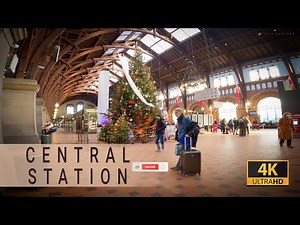 Copenhagen Central Station mini tour | 4K