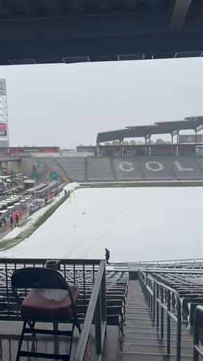 It was hot at practice yesterday. Today- this. Denver playing games before the game. @USWNT v Japan tonight 8:30et on TNT.