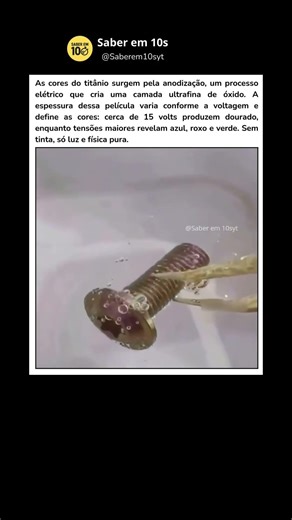 Cores com eletricidade #curiosidades