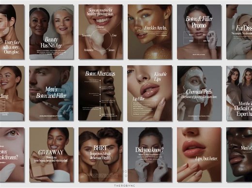 Luxury Botox and Filler Instagram Post Templates Content Design, Editable Instant Medspa Nurse Injector Aesthetic Beauty Salon, Estheticians - Etsy UK