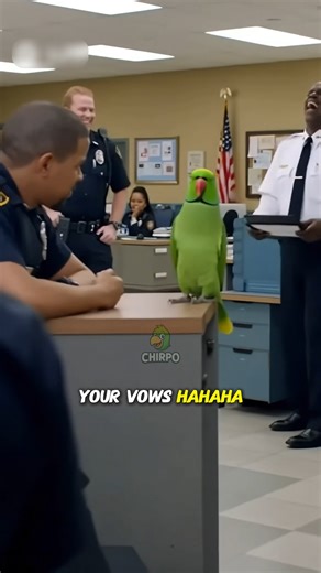 Talking parrots having fun with cops 🤩🎤 #talkingparrot #funnyparrot | Tinko