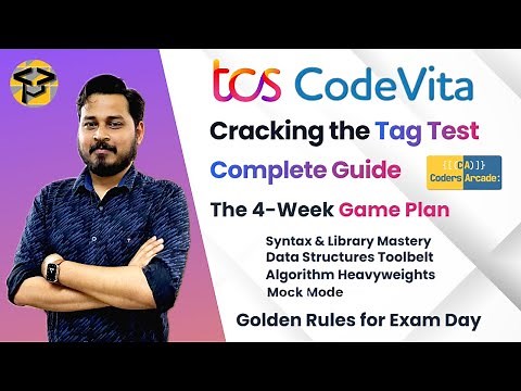 ⭐ TCS CodeVita Tag Test Guide 2026 🚀 | 4-Week Roadmap, Verification Round & Interview Strategy 💼