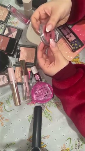 Playing and Tapping on Makeup 💄 #asmrmakeup #makeupasmr #longnailsasmr