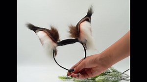 Whimsical Movable Cat Ears Headband - Tape-c Charged, Anime-inspired Cosplay Accessory，furears,lynx Ear Hairband Tail Set，lynx - Etsy