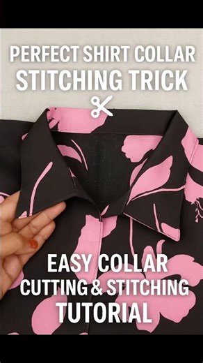 Shirt collar banana itna easy ?😱perfect tailoring hack! #viralshorts #ytshorts