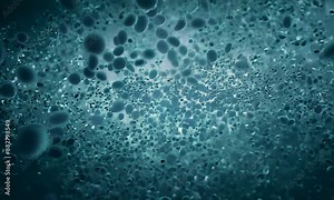 Cancer cells dividing, spreading within human tissue The cellular structure, with dark, ominous color scheme severity of the disease The cancer cells, creating a dramatic and intense atmosphere Stock Video