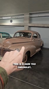 This is our rare 1942 Chevrolet. It features blacked out chrome trim, mandated by the US government as the country entered into WWII. By the end of February 1942, civilian car production came to a halt as manufacturers in all sectors went all in for the war effort. #history #cars | LeMay - America's Car Museum