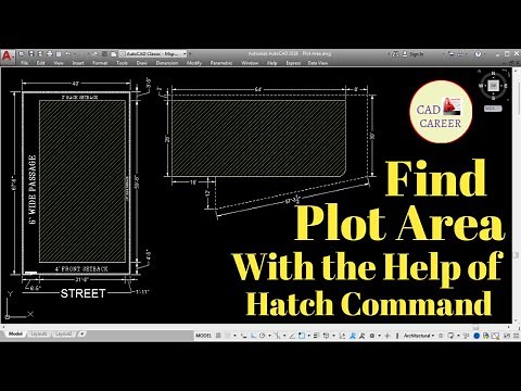 Area Calculation With Hatch Command | AutoCAD | Plot Area | Plinth Area | Measure Area in AutoCAD
