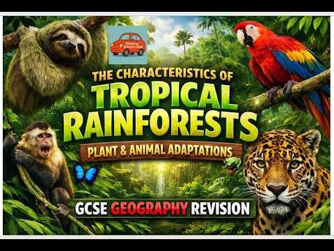 Ep 8 The Characteristics of the Tropical Rainforest | Plant and Animal Adaptations