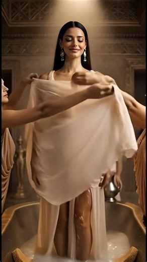 The princess is bathing