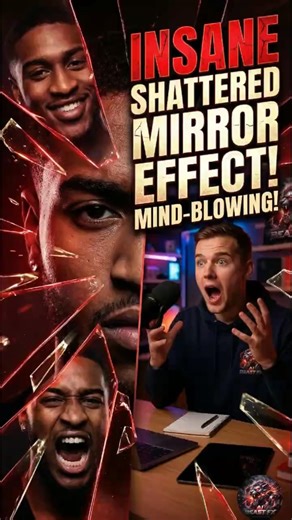 Insane Shattered Mirror Effect! | AI Beast FX #Shorts #AIBeastFX #AIEffects #CinematicAI