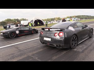 700HP Nissan GT-R Gozilla vs Lamborghini Aventador vs Audi TT RS Plus GTX35