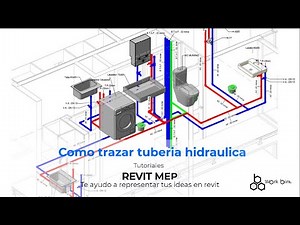 Revit Mep - como trazar tuberia - instalacion hidraulica.