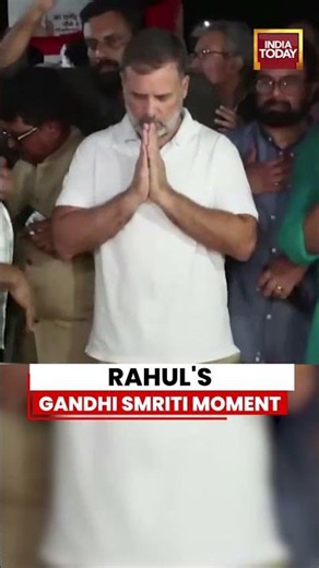 CJP Protest: Rahul Gandhi Pays Tribute At Gandhi Smriti Amid NEET Protest March