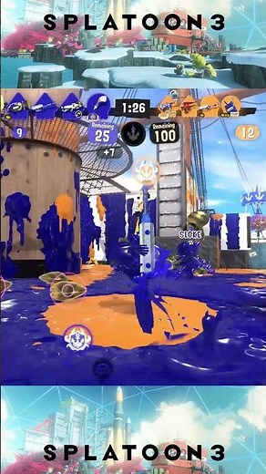 Squid Jump Shot 鱿鱼跳射 #shorts #斯普拉遁3 #Splatoon3