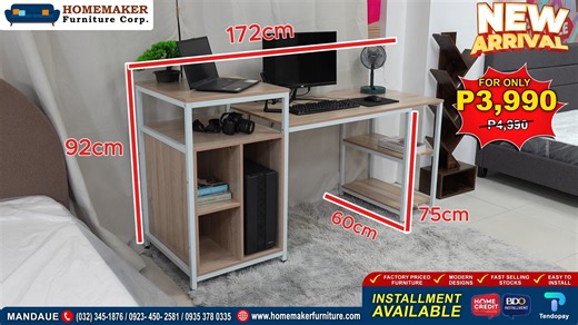 🎮 Level Up Your Workspace with HEMLOCK!😍 💻 Computer Desk Storage Shelves Mainframe — all for ONLY ₱3,990 ✅ Sleek, practical, and built for work, gaming, or study 💸 Affordable setup for your dream workstation 💥 Available now at Homemaker Furniture, Mandaue — or order online! 🌐 www.homemakerfurniture.com 📜 DTI Fair Trade Permit No. FTEB-237583 Series of 2025 👉 VISIT ANY OF OUR 3 CEBU BRANCHES: 🏢 Mandaue City – M1 Business Center, Ouano Ave., North Reclamation Area (Across Café Racer) 📞 (