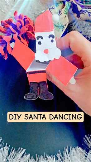 Paper Santa that can Dance | 💃🎅 | Christmas Craft #christmasdecoration