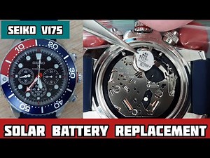 How To Change SEIKO V175 SOLAR Battery | SolimBD | Reloj | Seiko Special Edition