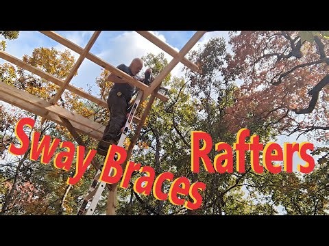 Part 9: Sway Bracing and Rafters - DIY RV Barn Build