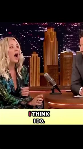 Little Flower Penny sang the theme song on Jimmy Fallon's Tonight Show #thebigbangtheory #funny #tbbt #penny