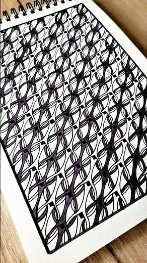 Tangle tutorial for beginners, Easy zentangle, Easy pattern, Easy doodle.
