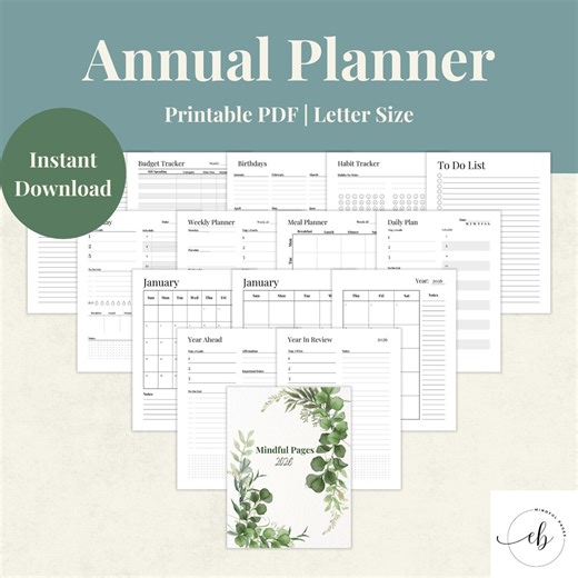 2026 Printable Planner | Minimalist Daily, Weekly, Monthly (PDF) - Etsy