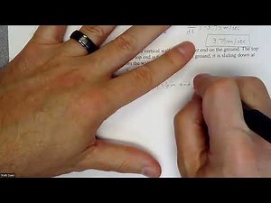 Calc 1 - Related Rate – Falling Ladder (Triangle)