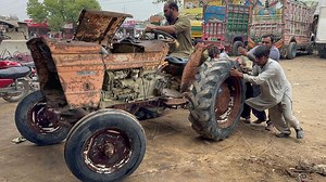 8.7M views · 95K reactions | An expert mechanic repairs a rusty tractor that has been left in the rain for years. | Restoration King | Facebook