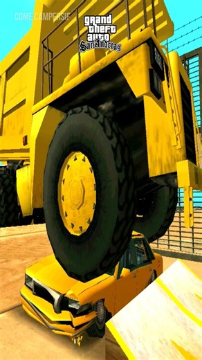 Aplastamiento del Taxi con el Dumper - GTA SA