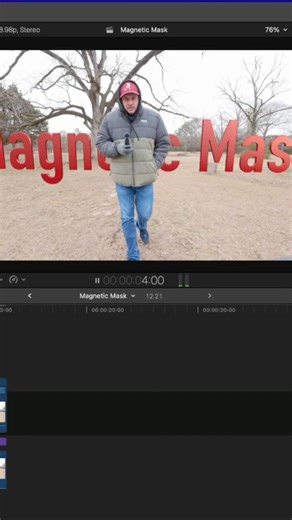 I love the Magnetic Mask feature in Final Cut Pro. #finalcutpro #applecreatorstudio