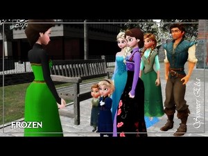 MMD - [Frozen] Nature Elsa sings for young Elsa