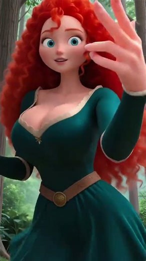 Merida #merida #brave #disney #trend #anime #cartoon #dance #animation #3d