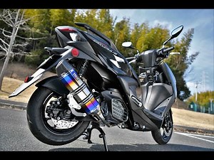 シグナスグリファス　マフラーサウンド　BEAMS　CORSA EVOⅡ　ﾋｰﾄﾁﾀﾝｻｲﾚﾝｻｰ　政府認証マフラー