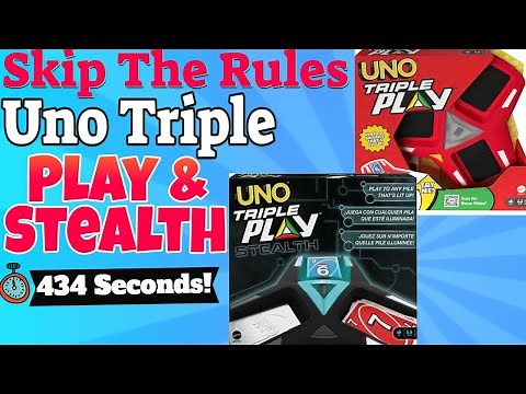 How To Play Uno Triple Play & Uno Triple Play Stealth