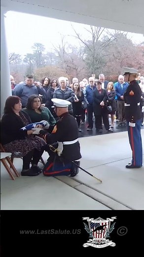 Military Funeral Flag Presentation #lastsalute #honorthefallen #honorguard #supportthetroops #USMC