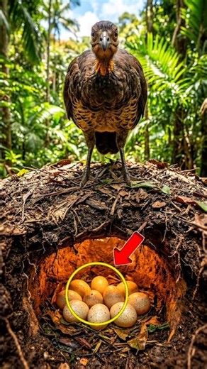 This Bird Hides Its Eggs Underground 😱 | Megapode Mystery #shorts