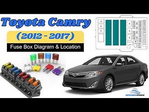 Fuse Box Location & Diagrams: Toyota Camry 2012 / 2013 / 2014 / 2015 / 2016 / 2017 Owner's Manual