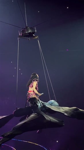Katy Perry nearly falls as giant prop malfunctions mid-air during live show